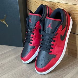 Air Jordan 1 Low "Reverse BRed" pebble 553558 605